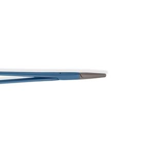 Porte-aiguille manuel bleu en acier inoxydable, instrument chirurgical certifié CE pour la suture en milieu hospitalier - Product Image 3