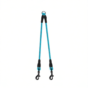 <b>Dual</b> <b>Leads</b> Patterned Round Rope <b>Dog</b> Leash for Pet Owners - Product Image 3