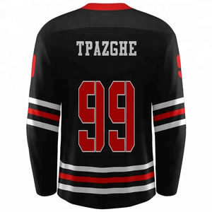 Uniforme de hockey d'équipe sur mesure, maillot de hockey sur glace de jeunesse par sublimation professionnelle - Product Image 4