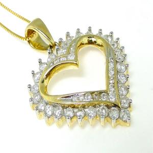 Personalizable romántico en forma de corazón 925 Plata Moissanite diamante colgante amor inspirado joyería para mujeres - Product Image 1