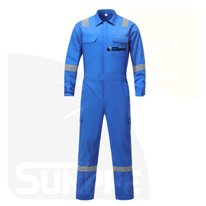 Dropshipping 100% Cotton Wearpack EPI Welding Cleaner Hi Vis Safety Suit Cold Storage Coverall for Construction Workers - Product Image 1