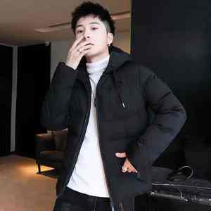 Modern Lightweight Men's down <b>Jacket</b> 2025 Trend <b>Hooded</b> <b>Padding</b> Coat with Heavy Youth Style - Product Image 5