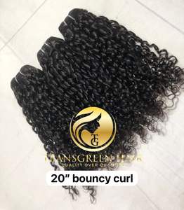 Venta al por mayor 20 ''Indian Virgin Cutticle Aligned Hair Bundles 100% Extensiones rizadas hinchables de calidad superior de un solo donante Raw - Product Image 4