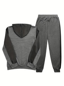 Survêtement Automne Hiver Hommes Nouveau Design Motif Solide Tendance Grande Taille Prix de Gros - Product Image 2