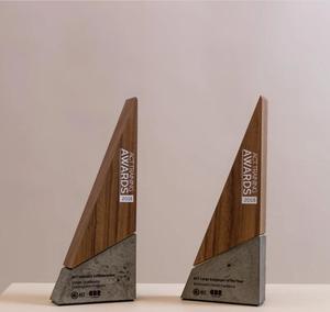 Premium Triangular Acrylic Award <b>Trophy</b> Customizable Recognition <b>Plaque</b> for Achievements for Corporate Events Special Occasions - Product Image 3