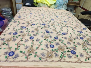 Tela de Encaje con Cuentas de Alta Calidad, Lujosa, Clásica, con Cuentas de Cristal, Disponible al Mejor Precio - Product Image 5