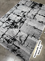 Tapis turc Gaziantep Shaggy Adiva 100% polypropylène, imperméable, pour extérieur, avec support en jute, épaisseur de poils moyenne 0,4-0,6 pouces.