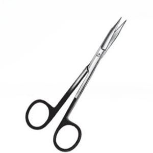 Calidad superior 2025 Super Cut Sharp Goldman Fox Tijeras Recto 13cm Acero inoxidable Plata con acabado negro - Product Image 1