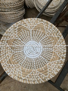 ของตกแต่งผนังสไตล์ใหม่ทำจากหญ้าทะเลงานฝีมือตกแต่งบ้านโดยช่างฝีมือเวียดนามขายส่ง FBA Amazon - Product Image 6