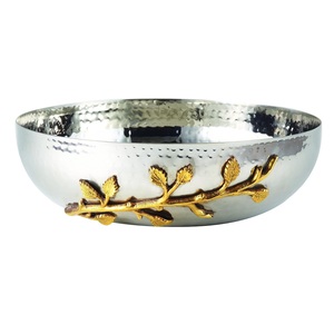 Wholesale Double Wall Aluminum Metal Bowl Disposable Gold Silver Plating Customized Logo Modern Business Gifts Fashionable - Product Image 6