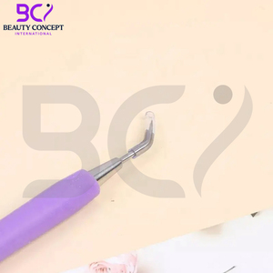 Meilleure vente d'outil de levage de cils en argent avec poignée en caoutchouc pointeur pointe crème séparateur d'échelle de cils - Product Image 6
