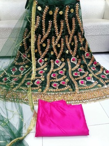 2022 Collection d'été vente chaude pakistanais indien travail manuel Salwar Kameez costume en mousseline de soie mariage Lehenga Choli Occasions spéciales - Product Image 6