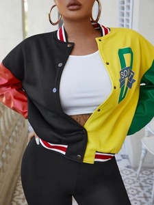 Chaqueta universitaria para mujer con logotipo personalizado, chaqueta bomber ligera y cómoda con estilo para mujer - Product Image 4