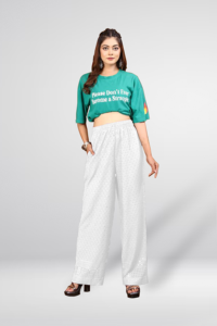 Pantalon palazzo noir pour femme, coupe droite, décontracté, couleur unie, taille haute, confortable, à porter au quotidien, au bureau, à l'université, pour les fêtes - Product Image 4