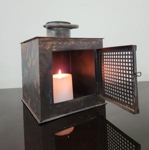 Premium Vintage métal lanterne à la main extérieur décoratif pilier bougeoir haute qualité maison fête raisonnable décor de noël - Product Image 3