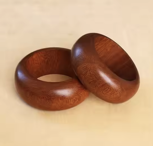 Brazalete de madera natural para mujer y yo para uso hecho a mano para color de madera natural para tamaño personalizado - Product Image 6