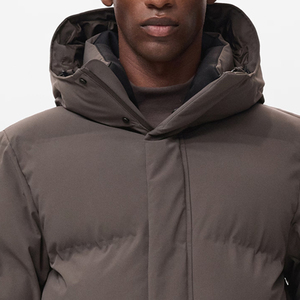 Latest Button Closure Bomber Jacket <b>For</b> Men <b>Quilted</b> Waterproof Anorak High Quality Customized Logo Wholesale Rate Casual Wear - Product Image 3