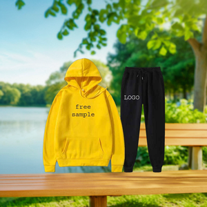 Latest Design jogging suits Two Piece hoodies trousers Tracksuit <b>Set</b> high Quality customized logo design OEM custom <b>colours</b> - Product Image 2