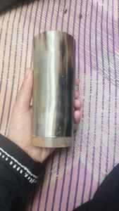 Diseño antiguo cuerno Natural vidrio corto hecho a mano oso taza para beber para Bar exquisito estilo Animal tallado exportación directa India - Product Image 2