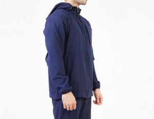 Ensemble survêtement en coton avec logo personnalisé, haute qualité, fabrication sur mesure, prix 2 pièces, veste à capuche zippée et pantalon - Product Image 2