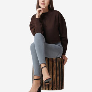 Haut court à manches longues élégant et sexy, sweat-shirt décontracté, pulls courts tendance, sweat-shirts pour femmes, sweat-shirts courts les plus vendus - Product Image 4