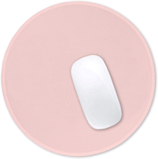 Color Sublimation Round Computer Mouse Pad with Wrist Rest Waterproof Scratch Proof Anti-Slip Rubber Base 200x200mm