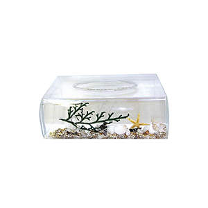 Prisma Designs Clear Square Cube Tissue Box Holder & Facial <b>Napkin</b> <b>Dispenser</b> Customizable Logo Minimalist Modern Style Wholesale - Product Image 5