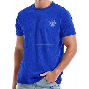 QST Nouveau T-shirt Homme Personnalisé avec Logo, Manches Courtes, Coupe Droite, Respirant, Décontracté, Imprimé, en Polyester et Coton Tricoté, Idéal pour l'Été - Product Image 3