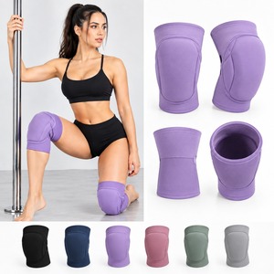 Genouillères de danse en polyester/nylon/spandex doux, genouillères de volley-ball respirantes, genouillères de yoga en mousse épaisse, genouillères de soutien pour filles W - Product Image 2