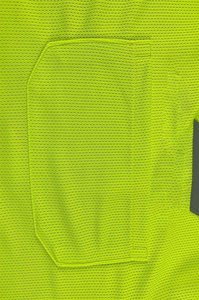 100% polyester ANSI classe 1 haute visibilité imperméable réfléchissant sécurité travail Construction polos avec logo personnalisé - Product Image 3