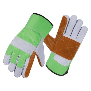 Guantes de Seguridad Personalizados de Cuero Florido Perforado Fluorescente, Protección Industrial para Manos, Material de Goma y Aramida, Dorso de Algodón - Product Image 2