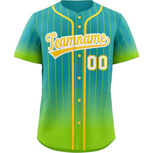 Maillot de baseball boutonné à col rond imprimé par sublimation numérique Maillot de baseball 100% polyester sublimé Fournisseur au Pakistan - Product Image 3