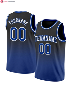 Vente chaude 100% Polyester Basketball Jersey pour hommes Logo personnalisé Tissu à séchage rapide et respirant pour les sports d'été - Product Image 5