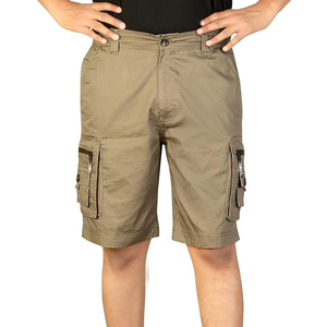 Pantalones cortos de playa de algodón de talla grande, cómodos, informales, de algodón, transpirables y sostenibles, con bolsillos - Product Image 1