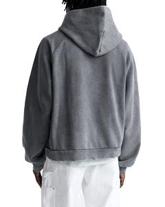 Men's <b>100</b>% Cotton 360gsm Oversized Hoodie High Quality Streetwear Embroidered Customized Casual Hoodie for Winter - Product Image 3