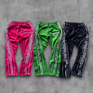 Cotton fleece fabric 280 to 320 GSM breathable material <b>elastic</b> waist custom logo printing Cotton Fleece Sweatpants Production - Product Image 6