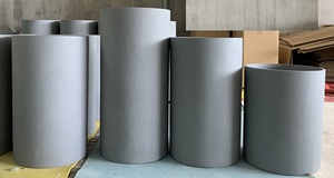 Maceta de fibra de piedra de cerámica esmaltada ligera del fabricante de Vietnam para uso doméstico en el jardín - Product Image 4
