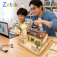 Zetok Smart Farm, Kit Electrónico de Bloques de Construcción DIY Fáciles de Ensamblar, Juguete Educativo STEM con Tutorial de 16 Lecciones para Mayores de 8 Años