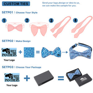 Noeuds <span class=keywords><strong>papillon</strong></span> en soie tissée jacquard formels à nouer soi-même, couleur unie noire, noeuds <span class=keywords><strong>papillon</strong></span> personnalisés, design luxueux pour mariage - Product Image 5