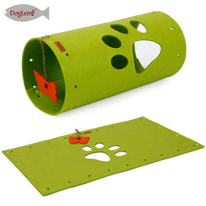 Juguetes para gatos de fieltro natural DIY, túnel plegable para cachorros, tela de PC de lujo ecológica <span class=keywords><strong>Animat</strong></span> - Product Image 1