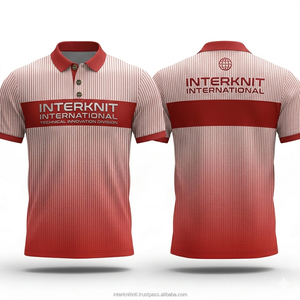 เสื้อโปโลผู้ชายทรงเข้ารูปพิมพ์ลายแบบ Sublimation เสื้อยืดฝึกซ้อมกอล์ฟ ออกแบบเองได้ เสื้อโปโลผู้ชายแบบ Sublimation เสื้อยืดกอล์ฟลำลอง - Product Image 5