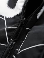 Veste bomber en polyester pour homme, élégante, respirante, à capuche, zippée, à manches longues, imperméable, grande taille, chaude pour l'hiver, avec sublimation