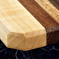 Sous-verre en bois de noyer personnalisé ensemble de tapis de boisson résistant à la chaleur sous-verres carrés en bois tasses à café aux prix les moins chers