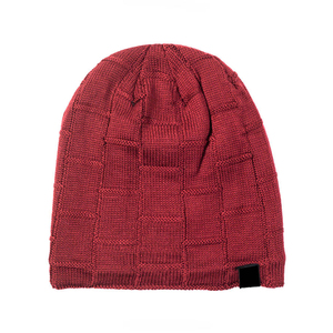 Gorros de correr personalizados para hombre, gorro de invierno con pompón de punto para hombre, gorros personalizados de Jacquard con logotipo - Product Image 1