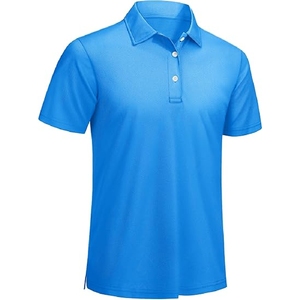 Polo bleu ciel, vêtements décontractés, tenue d'été, taille et design personnalisés, prix de gros pas cher - Product Image 5