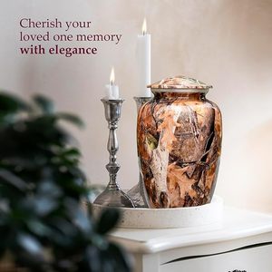 Handmade <b>Large</b> Adult Mosaic Aluminium Glass Cremation <b>Urn</b> Unique Funerals Supply With Individual Tiles Applied Burial - Product Image 2