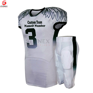Venta al por mayor de fábrica, diseño personalizado, secado rápido, deportes, correr, uniforme de fútbol americano, característica transpirable, precio bajo - Product Image 6