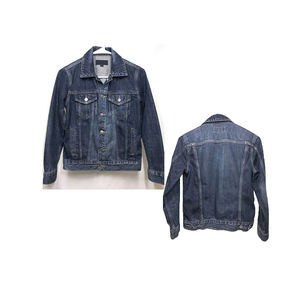 Chaqueta Bomber Vaquera Personalizada para Hombre, Cuello Alto, Precio Bajo al por Mayor, Alta Calidad, Moda Urbana, Jeans Azules, Proveedor Económico al por Mayor - Product Image 1