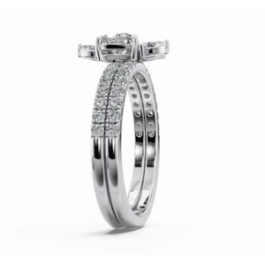 Anillo de Diamantes de Diseño de Corazón con Pétalos de Lujo, el Más Vendido, 1.013 Ct, Oro de 9, 14 y 18 Quilates, Proveedor Mayorista OEM - Product Image 2