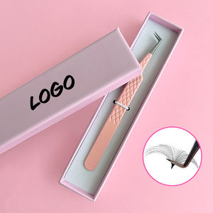 แหนบต่อขนตาแบบโค้งพิมพ์โลโก้ตามสั่งผลิตจากปากีสถาน - Product Image 4